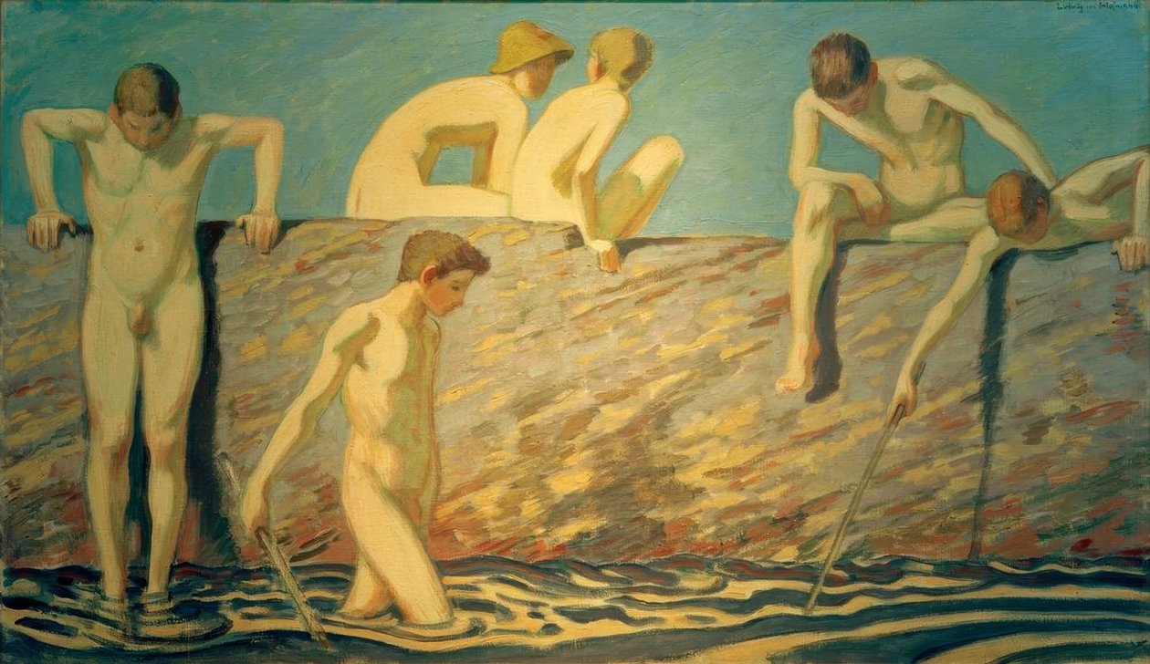 Badende gutt av Ludwig von Hofmann