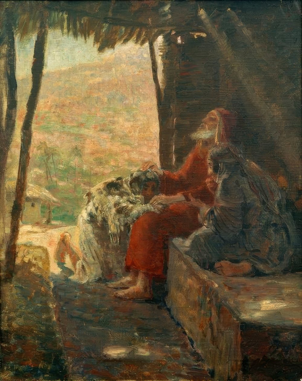 Isak velsigner Jakob av Ludwig von Hofmann