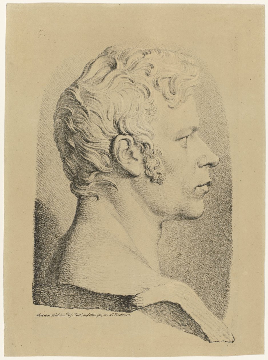 Portrettbyste av Karl Friedrich Schinkel av Ludwig Buchhorn
