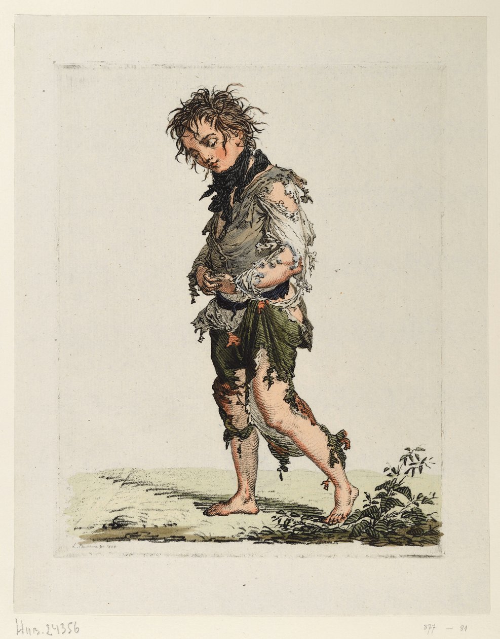 Gående tiggergutt av Ludwig Buchhorn
