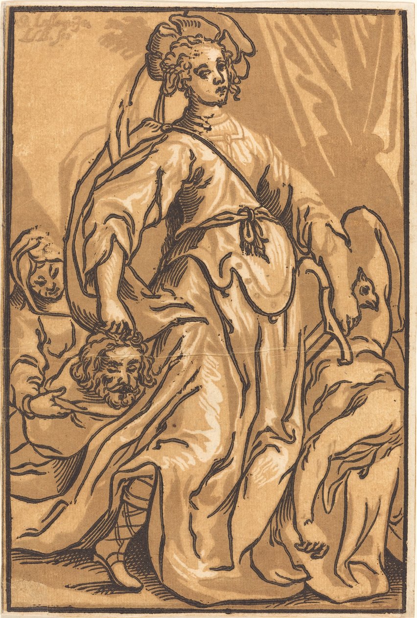 Judith og Holofernes av Ludwig Büsinck after Georges Lallemand