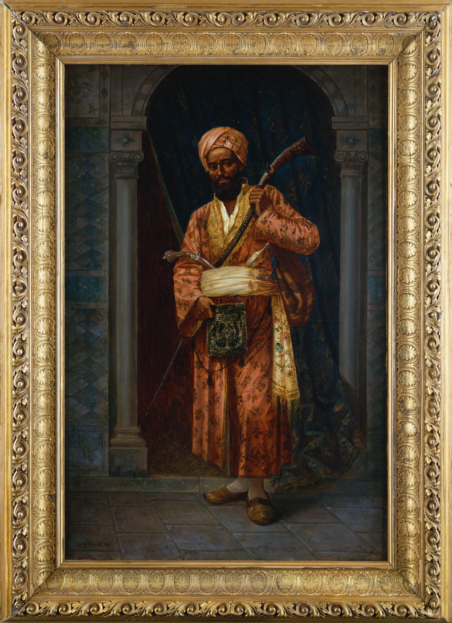 Den arabiske garde (olje på lerret) av Ludwig Deutsch