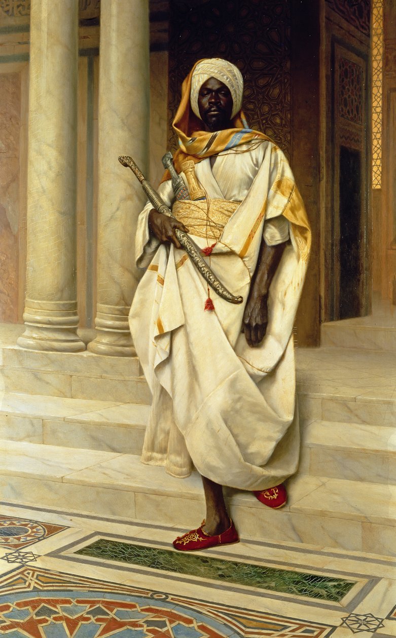 Emiren (olje på lerret) av Ludwig Deutsch