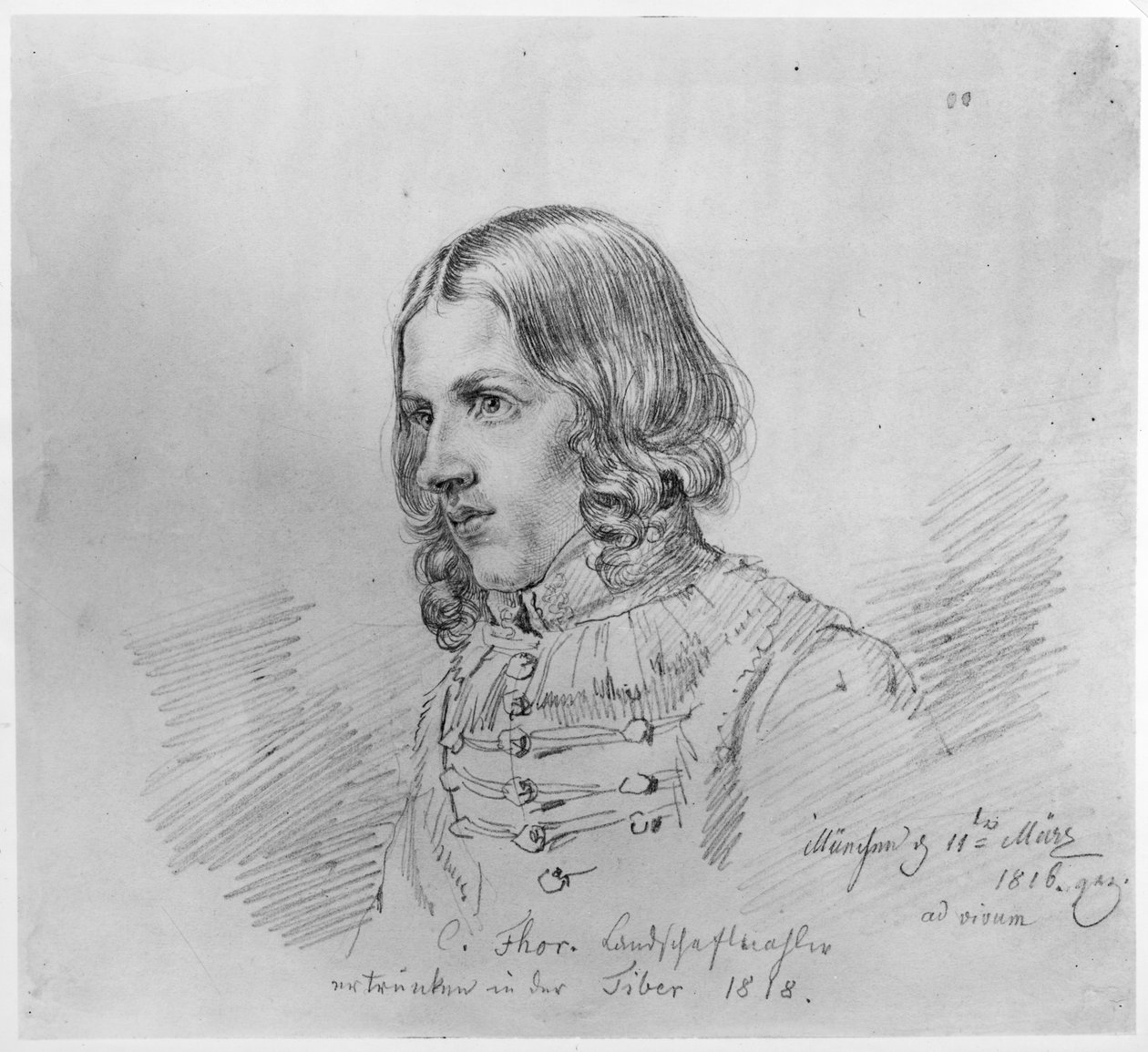 Portrett av Carl Philipp Fohr av Ludwig Emil Grimm