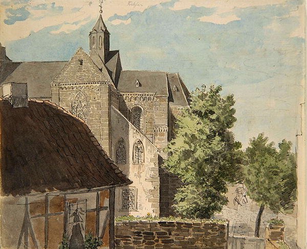 Fritzlar katedral av Ludwig Emil Grimm