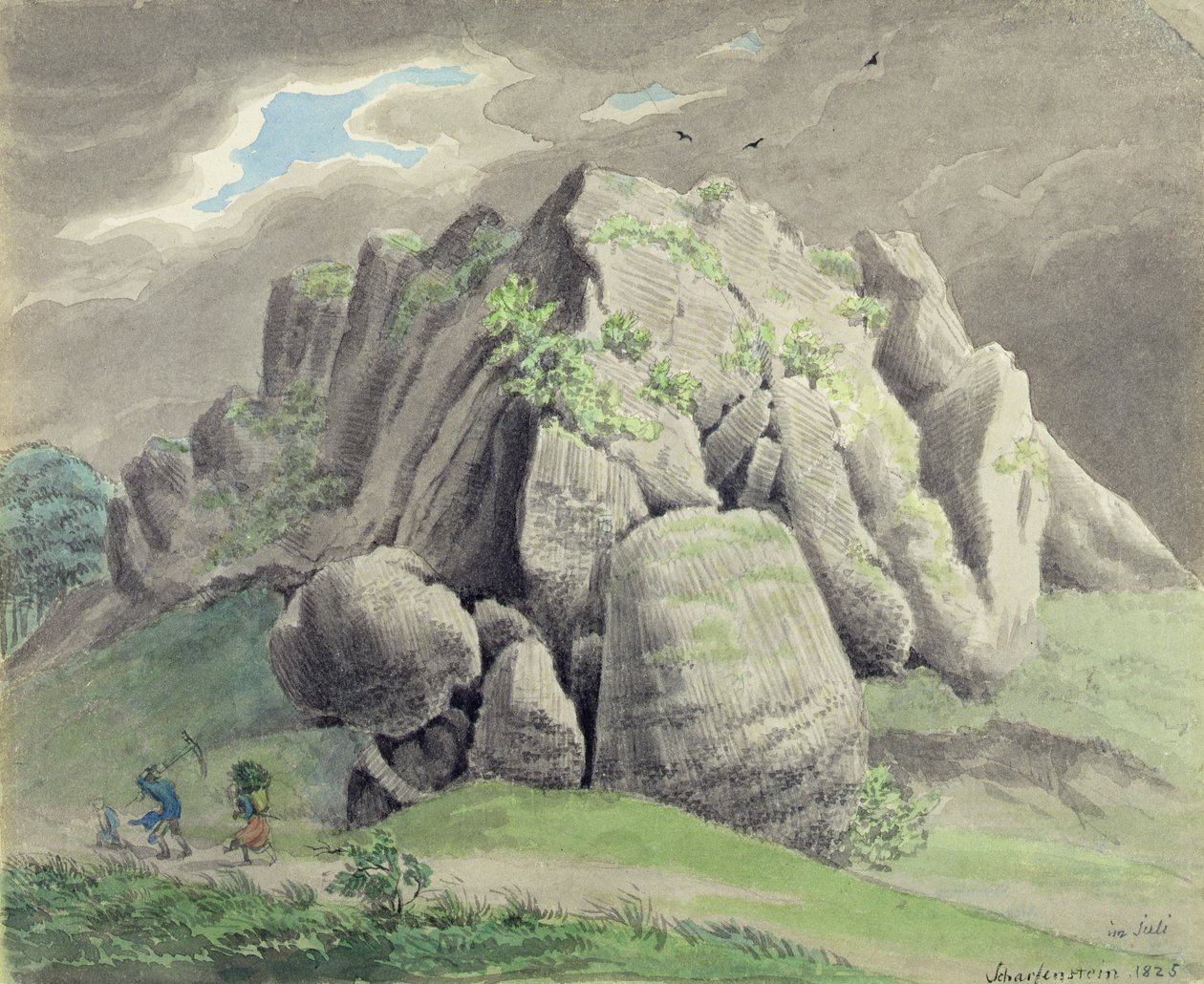 Scharfenstein ved Gudensberg av Ludwig Emil Grimm