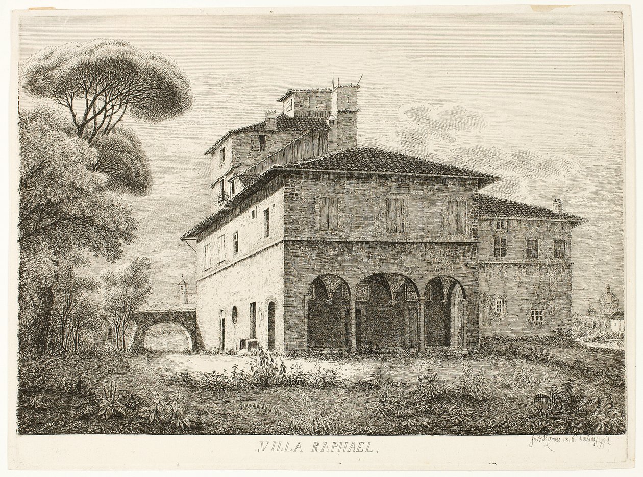 Villa Raphael, Roma av Ludwig Emil Grimm