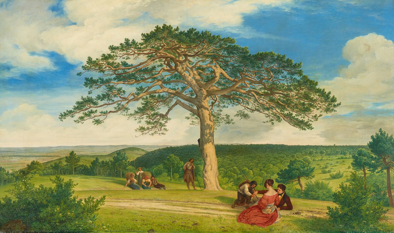 Stor furu i Bruhl-dalen ved Modding av Ludwig Ferdinand Schnorr von Carolsfeld