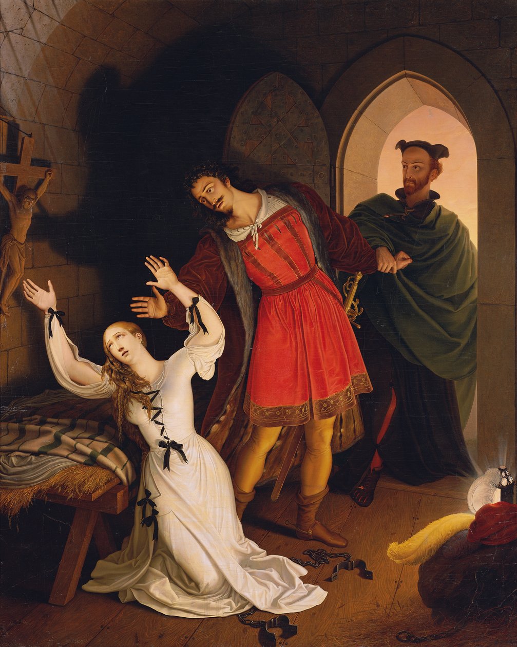 Faust og Gretchen i fangehullet av Ludwig Ferdinand Schnorr von Carolsfeld