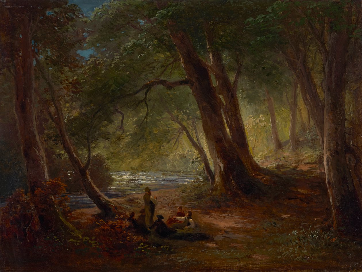 På Würm nær Mühltal av Ludwig Gebhardt