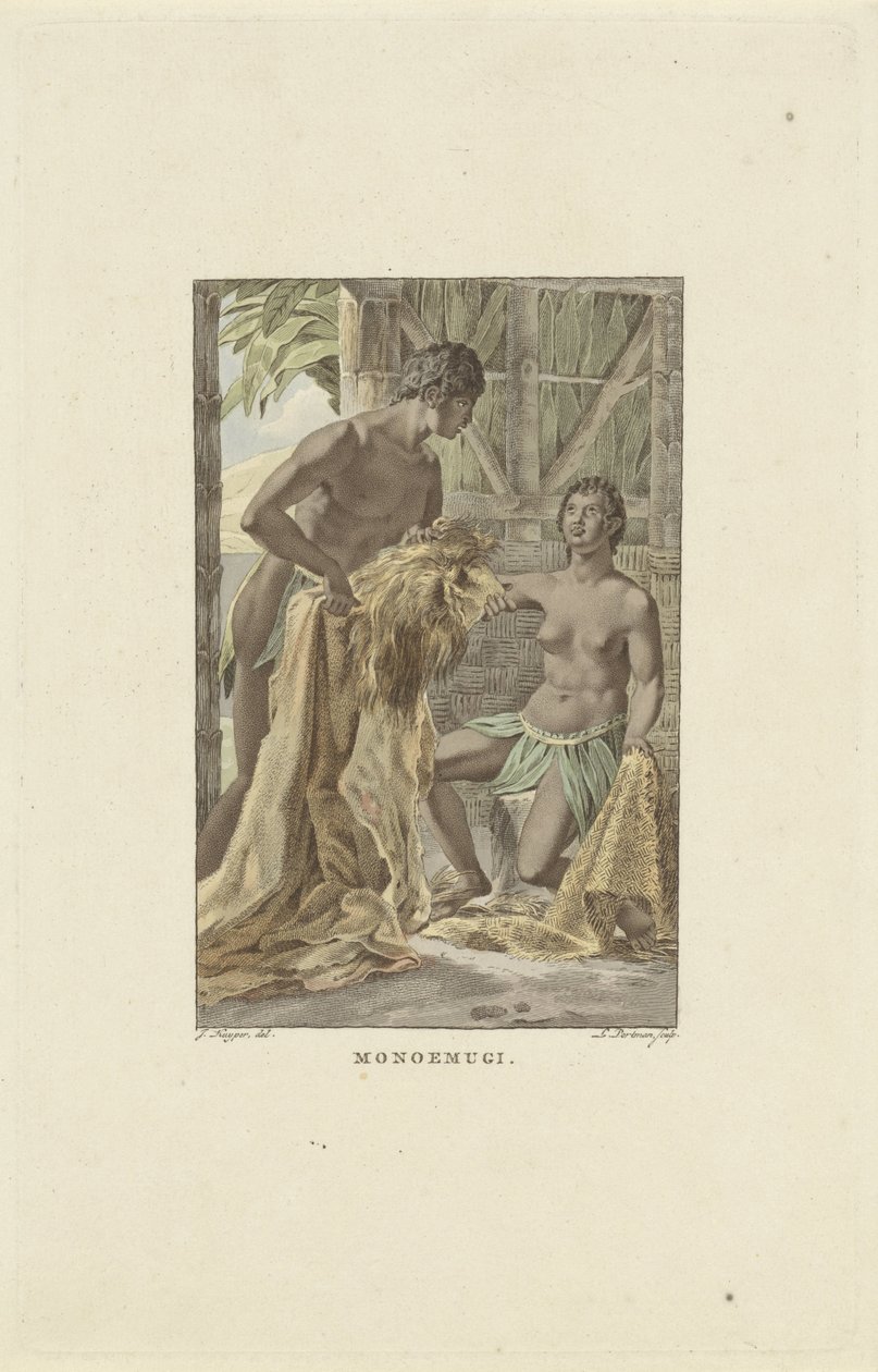 Innbyggere i kongeriket Monoemugi Monoemugi (tittel på objekt) av Ludwig Gottlieb Portman