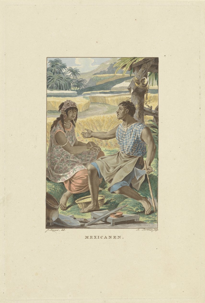 Meksikanere Meksikanere (tittel på objekt) av Ludwig Gottlieb Portman