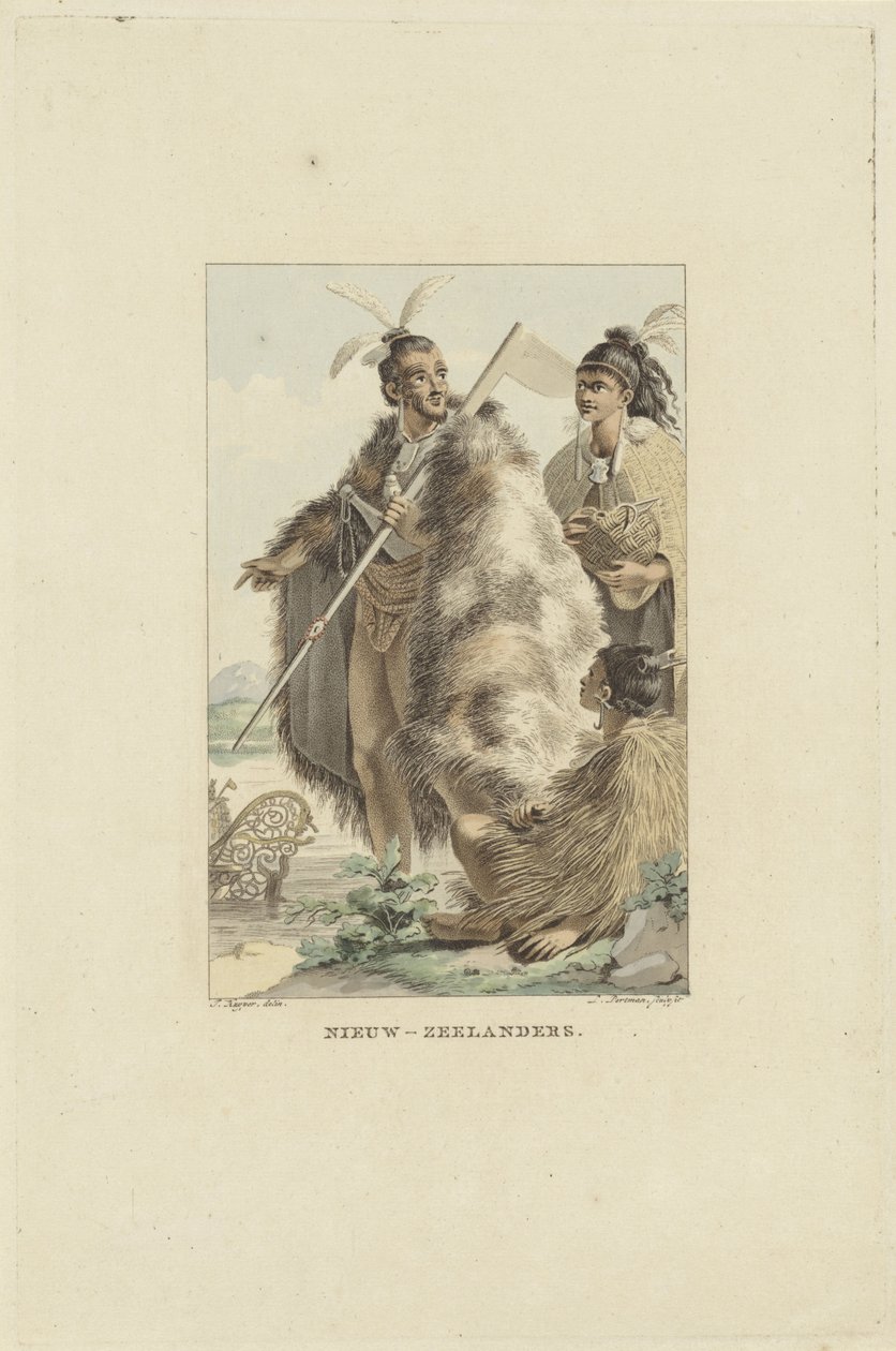 New Zealandere New Zealandere (tittel på objekt) av Ludwig Gottlieb Portman