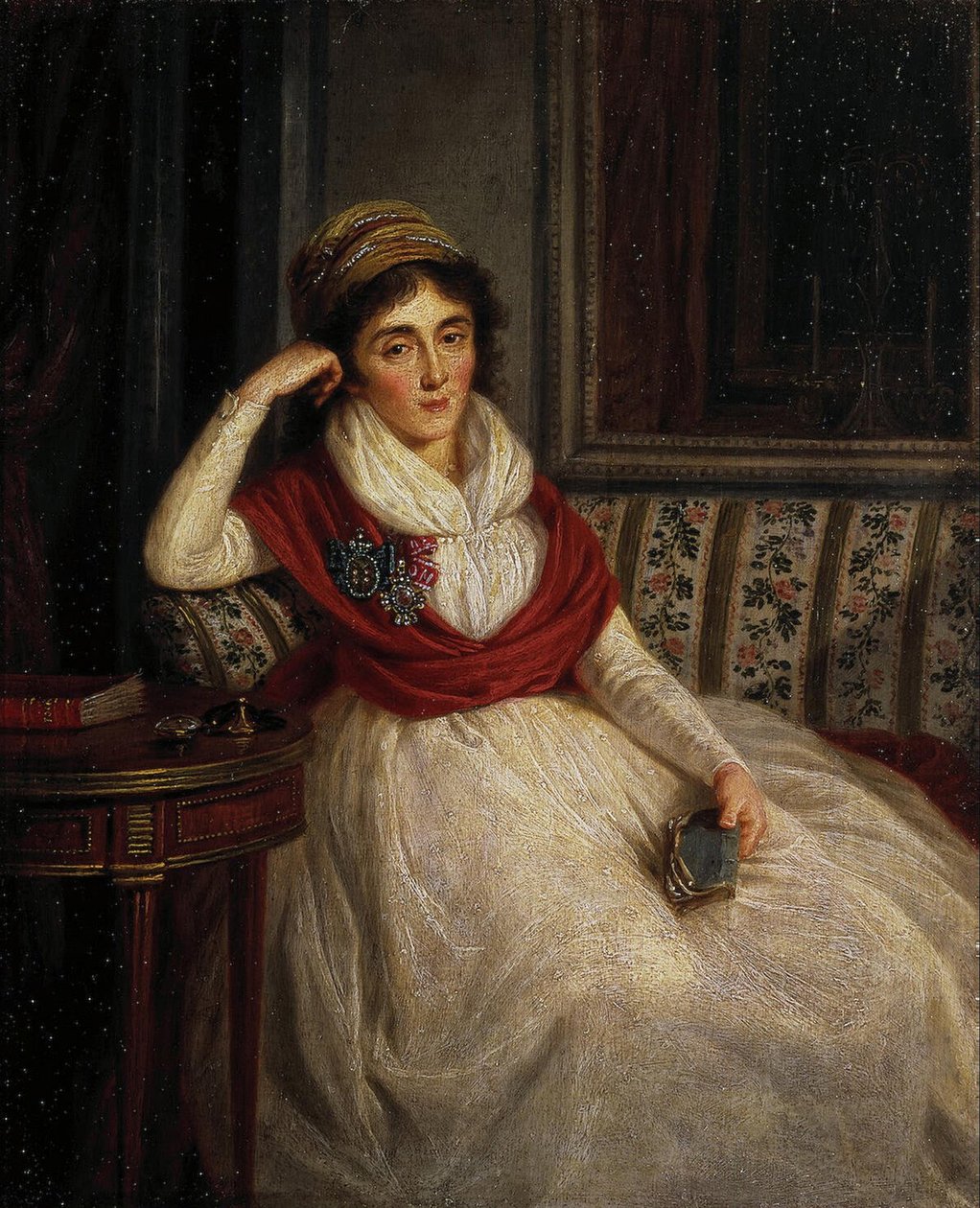 Portrett av prinsesse Ekaterina Ilinichna Golenishcheva-Kutuzova 1754-1824, 1797 av Ludwig Guttenbrunn