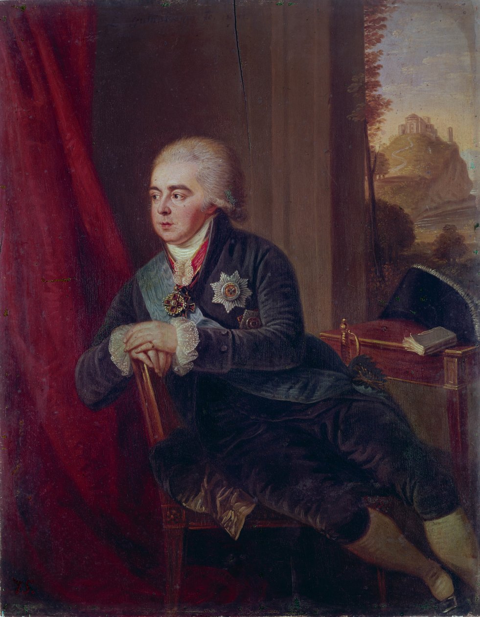 Portrett av visekansleren prins Alexander Kurakin 1752-1818, 1801 av Ludwig Guttenbrunn