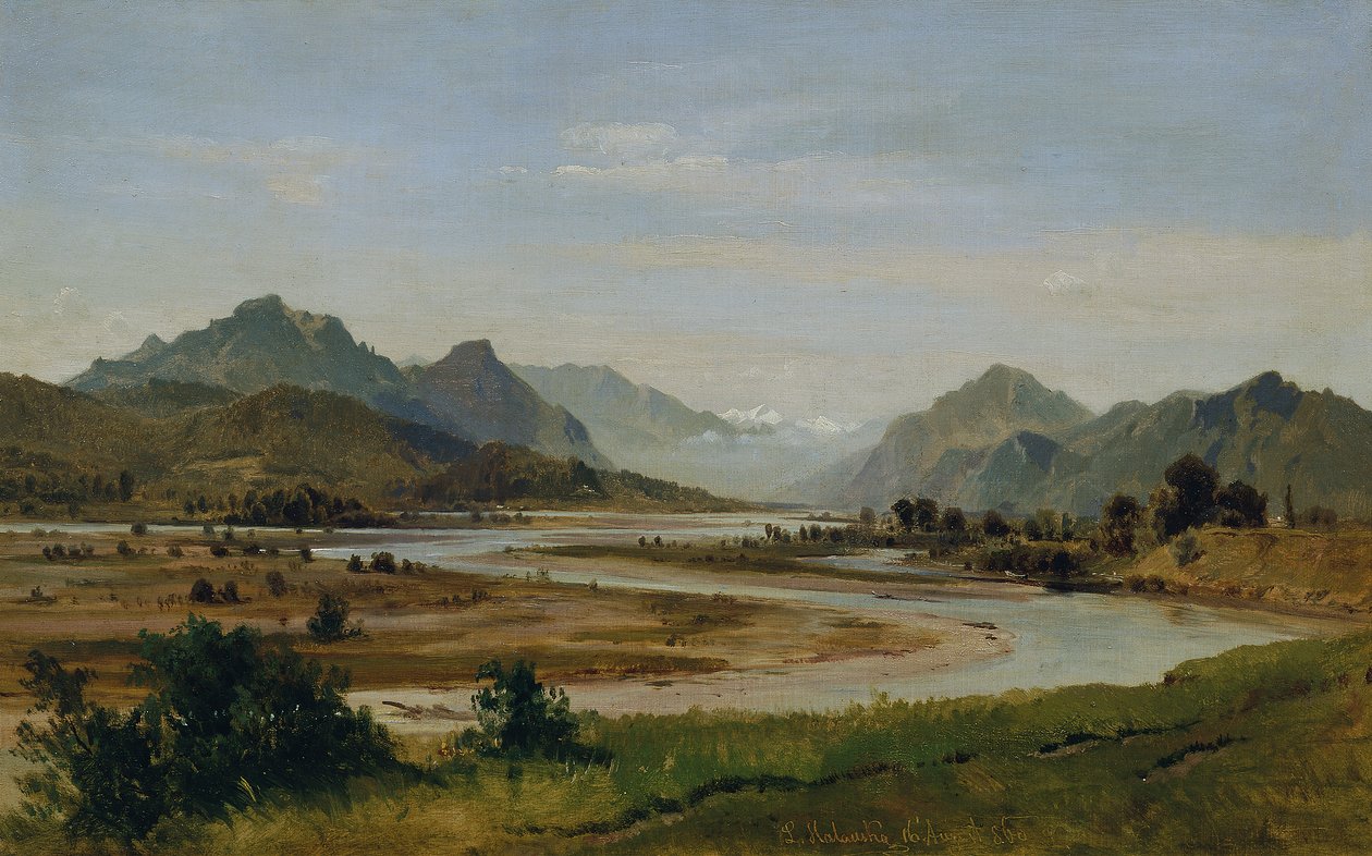 Inndalen sør for Rosenheim av Ludwig Halauska
