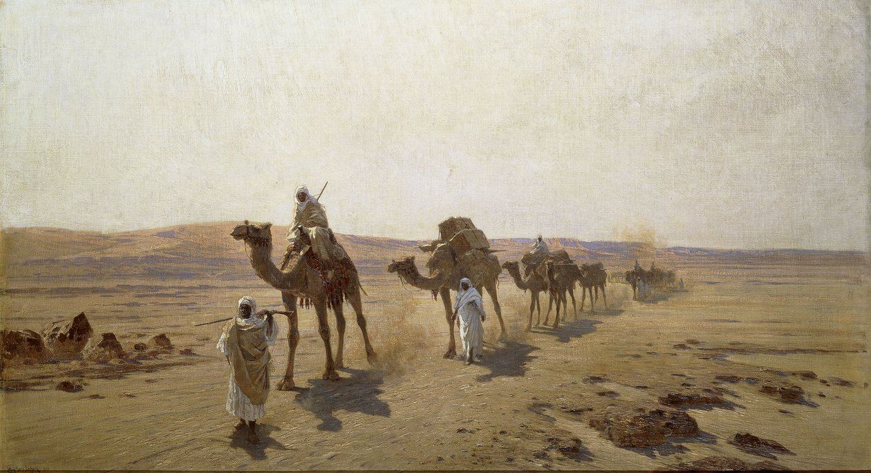 En arabisk karavane, 1903 av Ludwig Hans Fischer