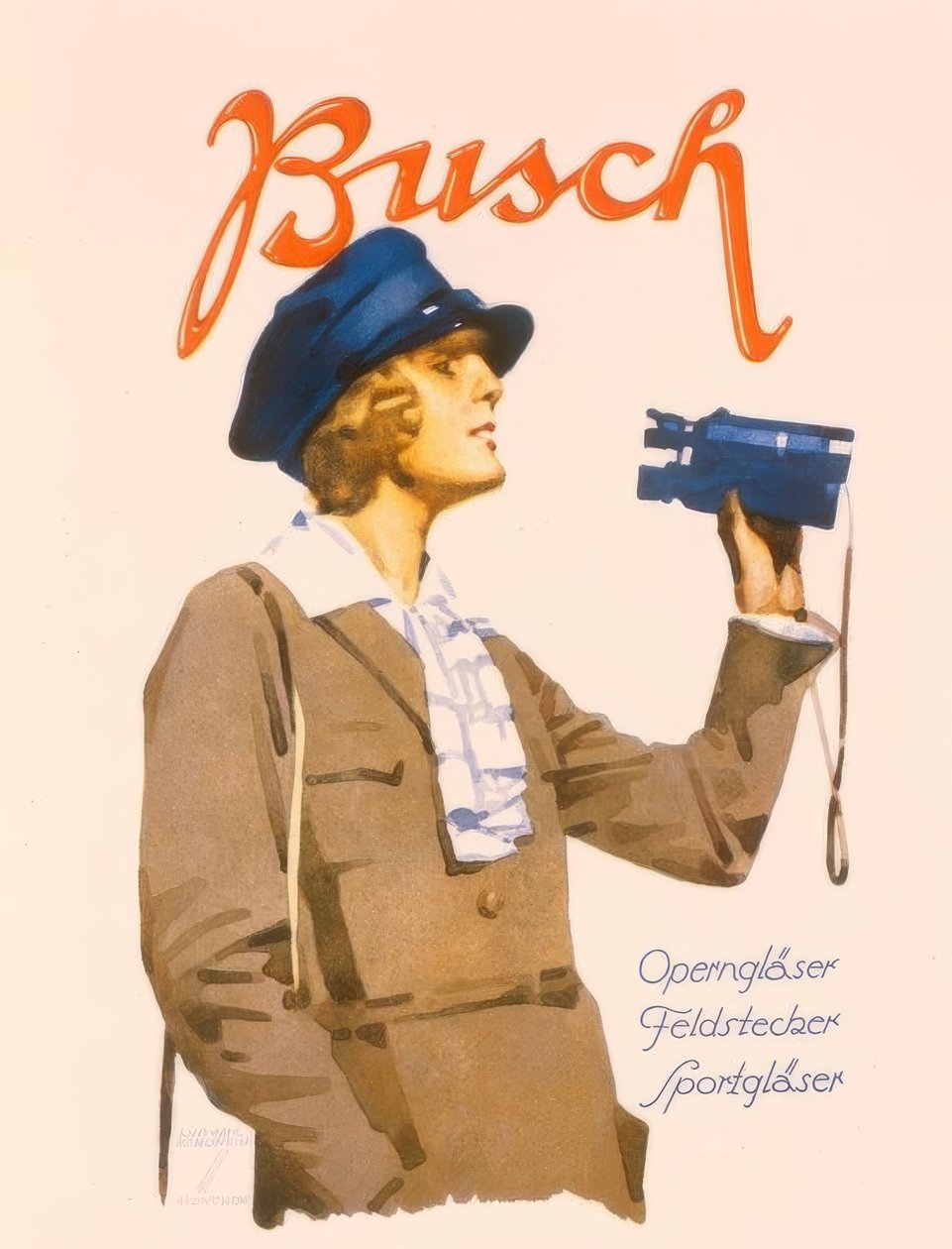 Busch opera briller kikkert sportsbriller av Ludwig Hohlwein