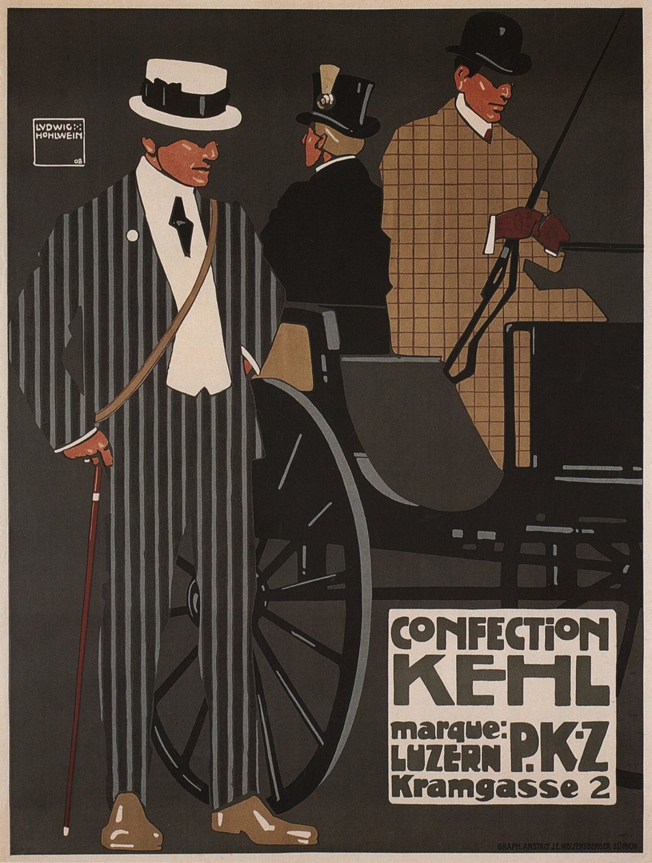 Kehl plagg, 1908 av Ludwig Hohlwein