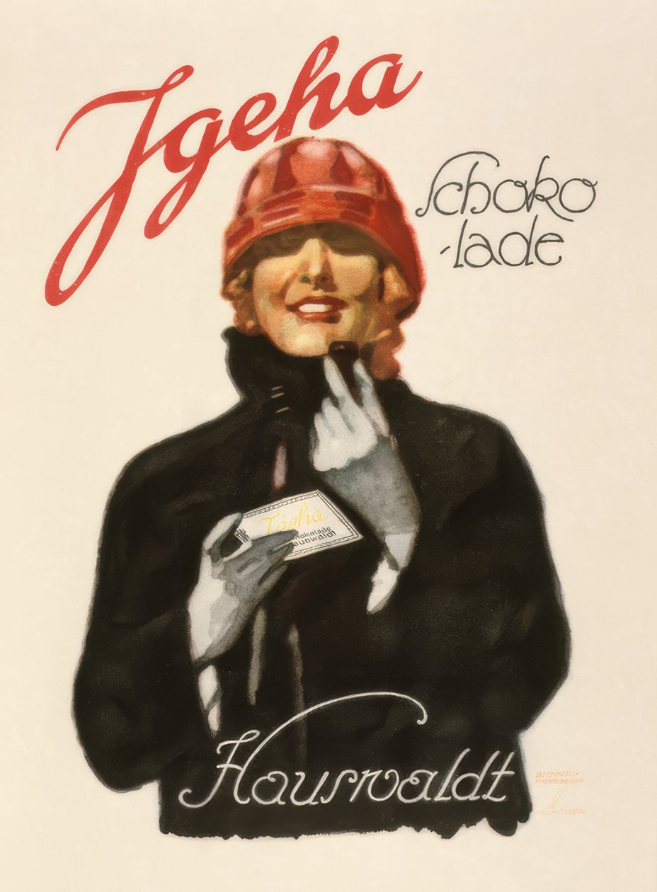 Igeha sjokolade - Hauswaldt av Ludwig Hohlwein