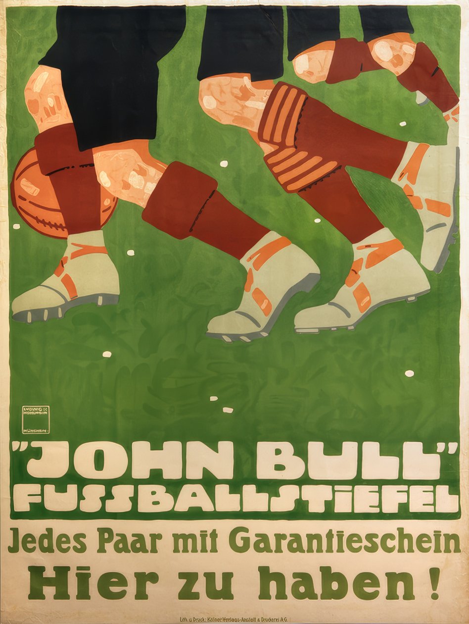 JOHN BULL FOTBALLSTØVLER. Hvert par med et garantibevis. Å ha her! av Ludwig Hohlwein