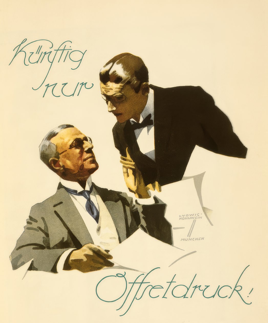I fremtiden kun offsettrykk! av Ludwig Hohlwein