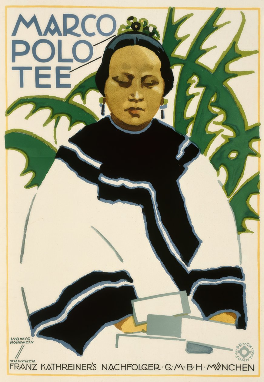 Marco Polo Tee - Franz Kathreiners etterfølger G.M.B.H. München av Ludwig Hohlwein