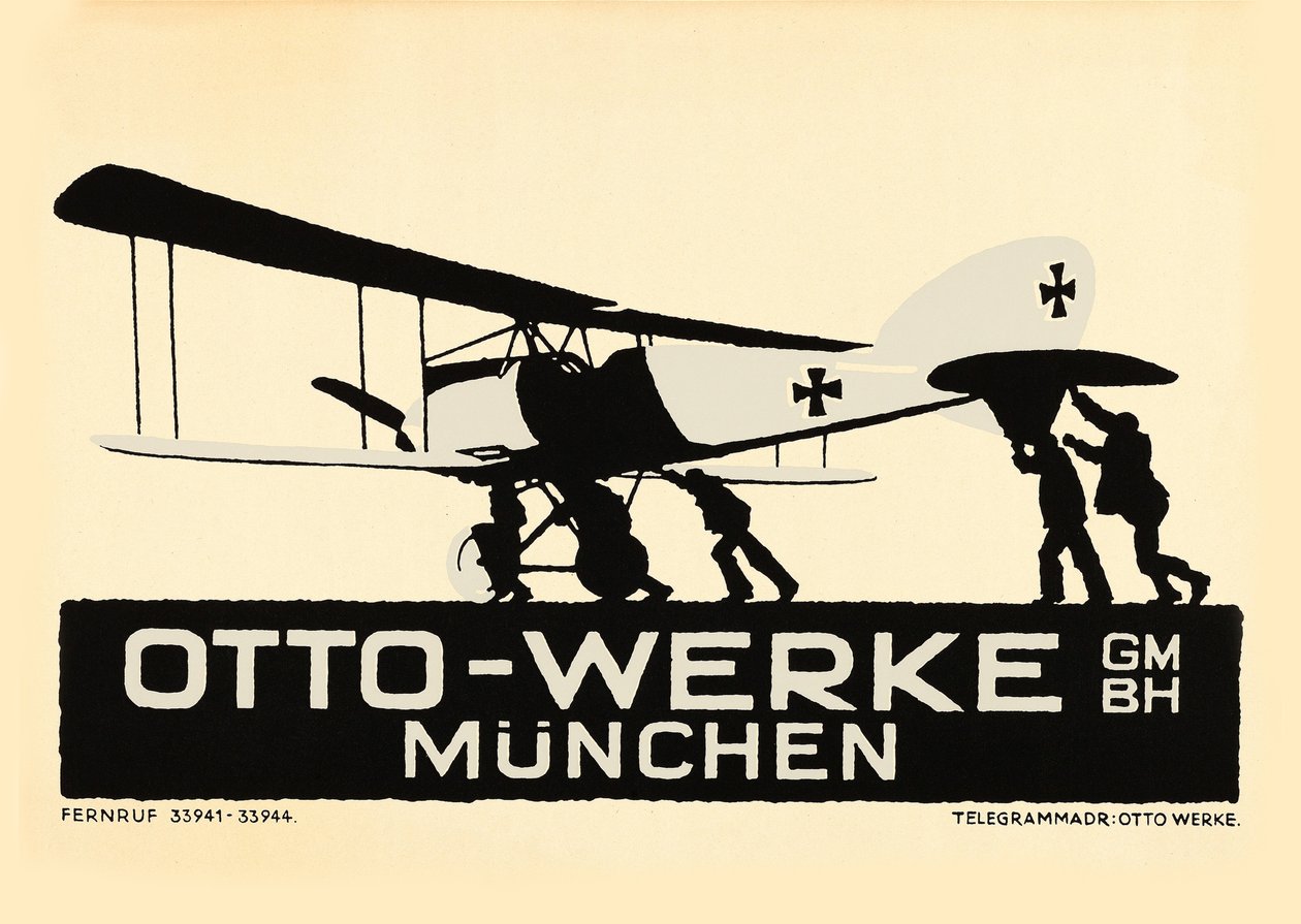 Otto-Werke, München, ca. 1915 av Ludwig Hohlwein
