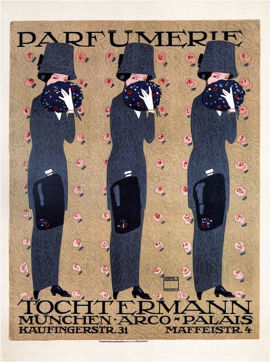 Parfymeri Tochtermann, 1910 av Ludwig Hohlwein