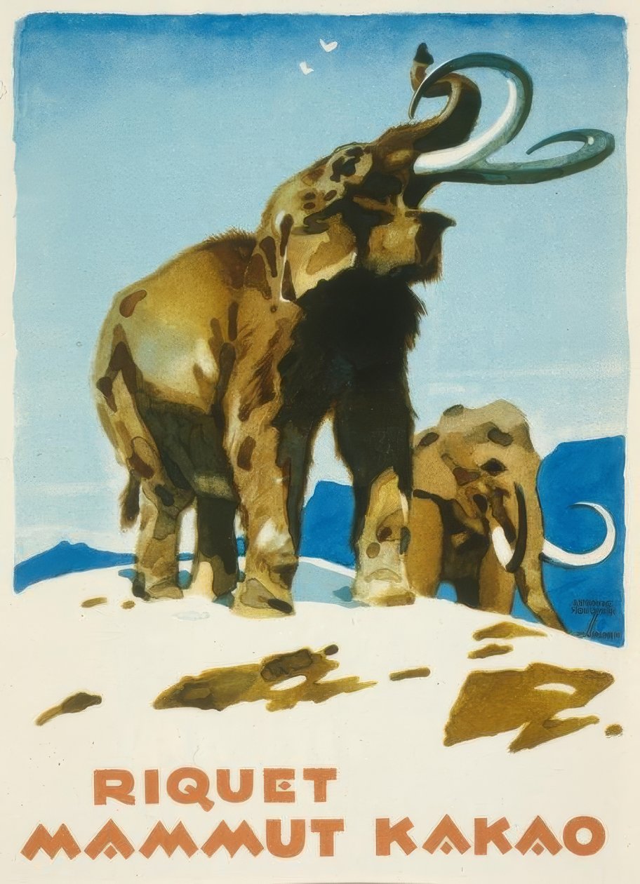 Riquet Mammut Kakao av Ludwig Hohlwein