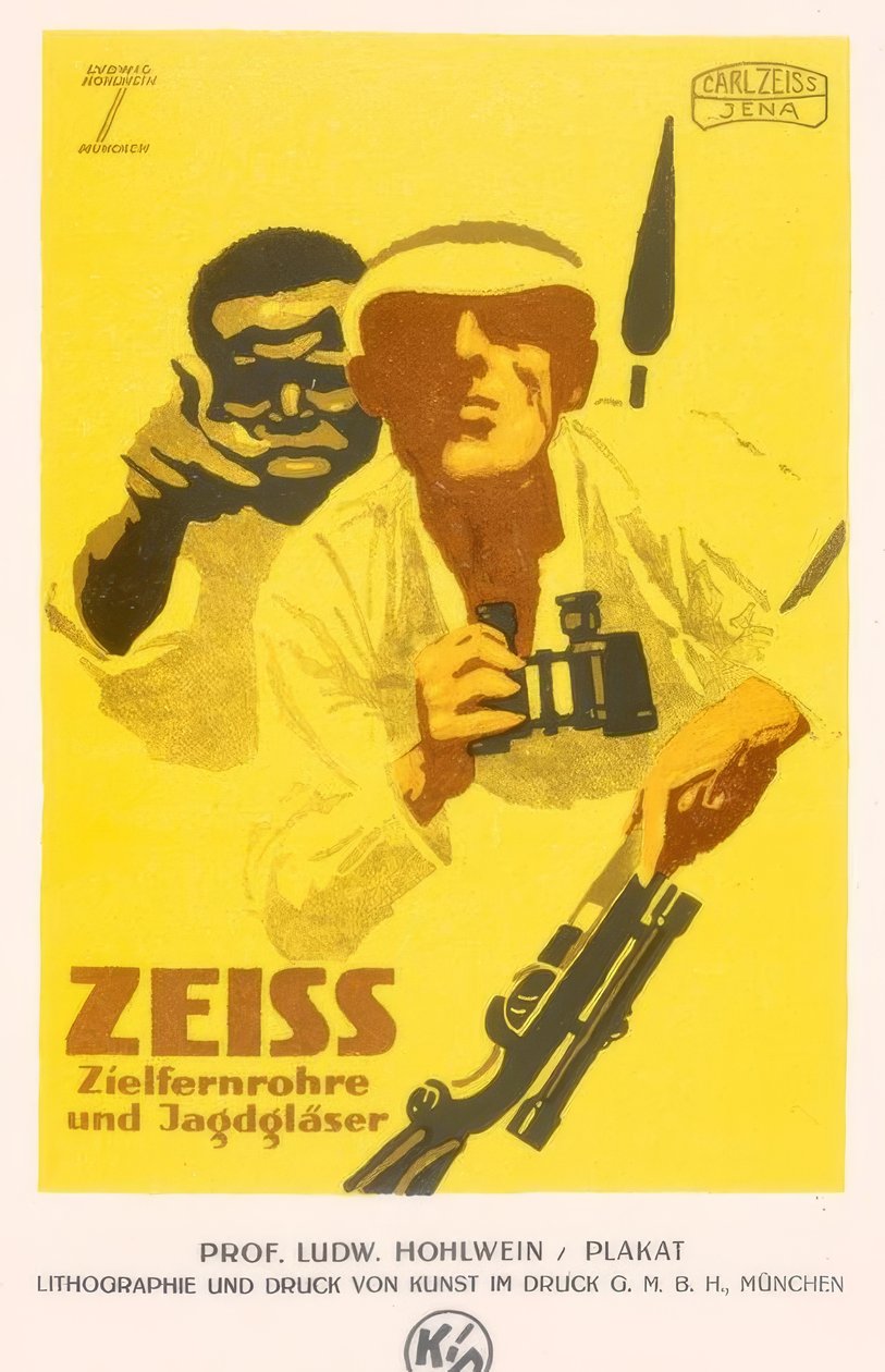 Zeiss kikkertsikter og jaktbriller av Ludwig Hohlwein