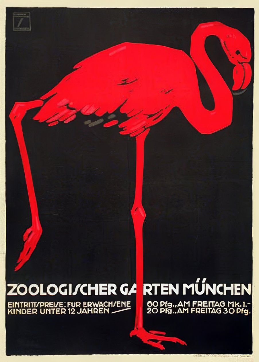 Zoologisk hage, München av Ludwig Hohlwein