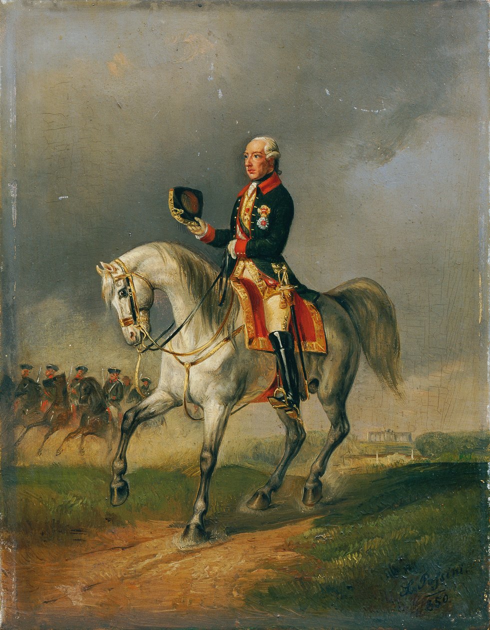 Kaiser Joseph II. gjenoppta av Ludwig Johann Passini