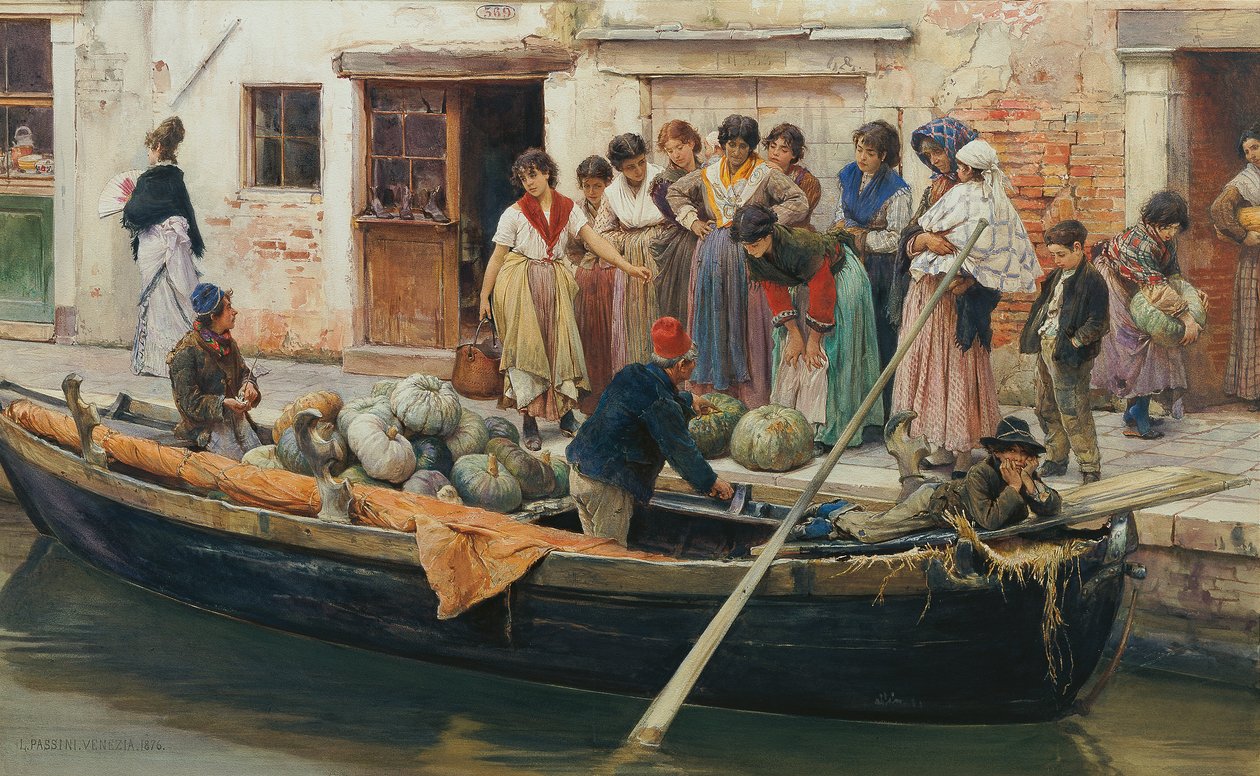 Gresskarselger i Chioggia av Ludwig Johann Passini