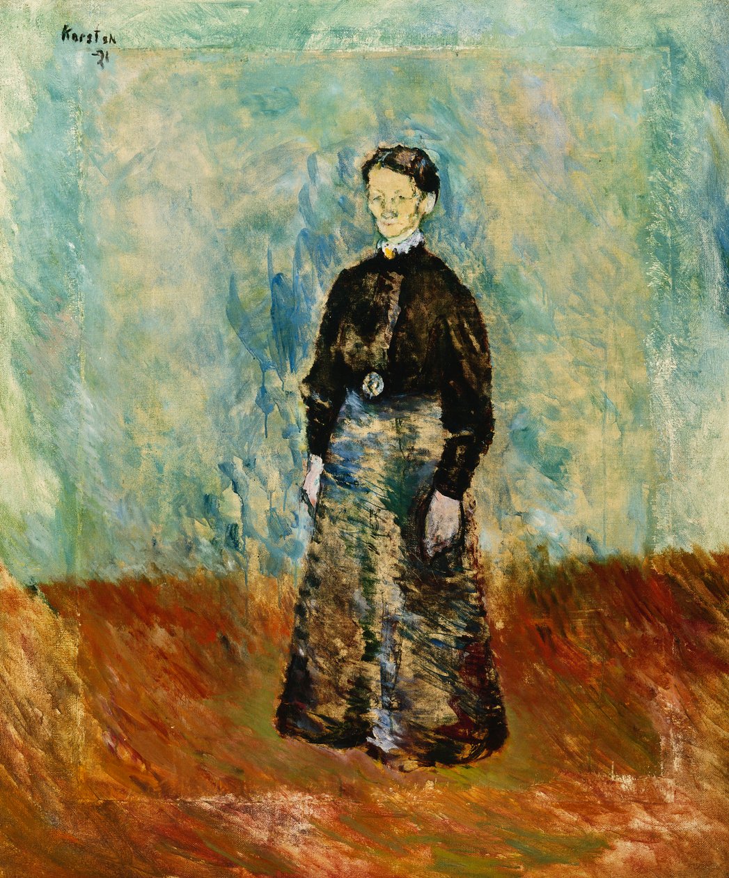 Stasjonsforstandersken pa Skagen, 1921 av Ludvik Peter Karsten