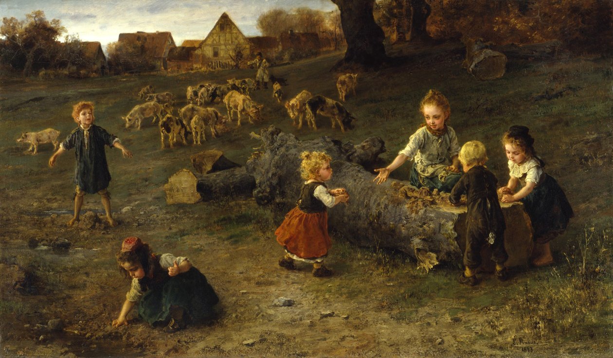 Mud Pies, 1873 av Ludwig Knaus