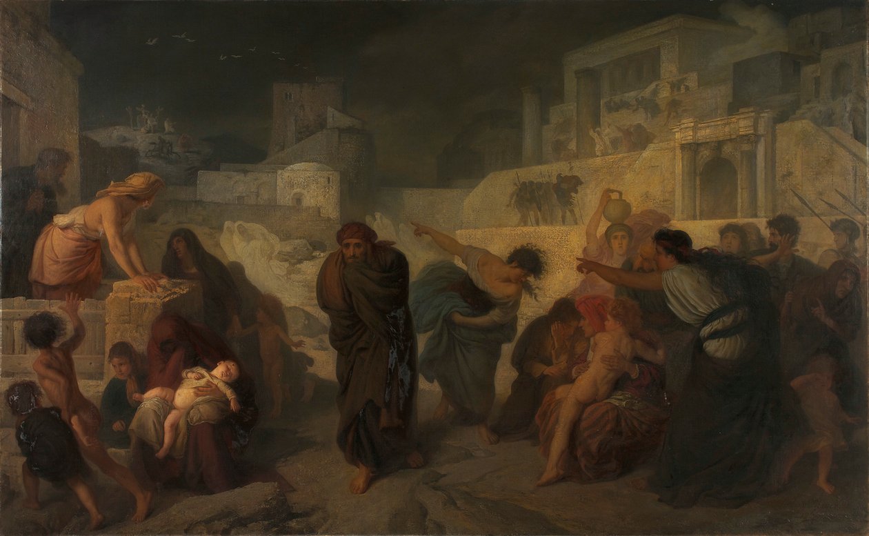 Jerusalem etter Kristi død av Ludwig Mayer