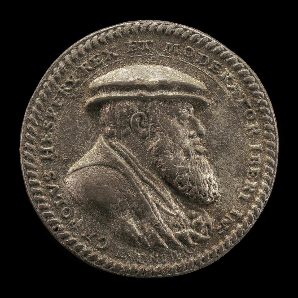Charles V, 1500-1558, konge av Spania 1516-1556, hellige romerske keiser 1519 [forside], 1542. av Ludwig Neufahrer