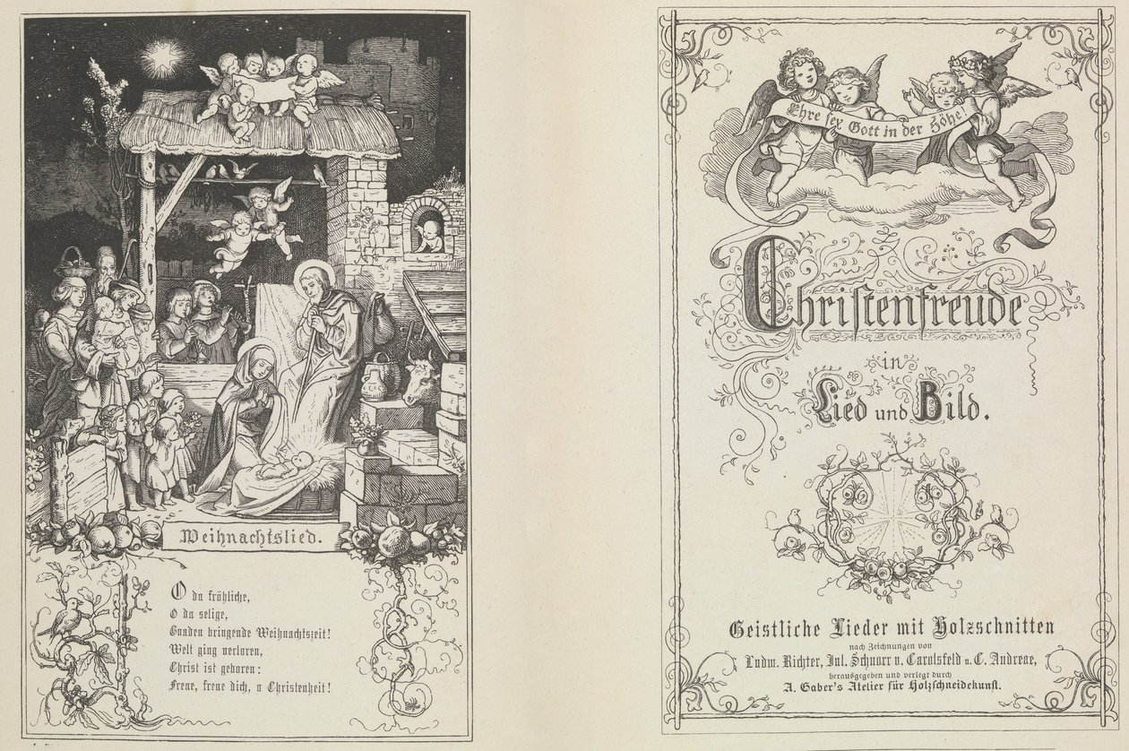 Kristen glede i sang og bilde, 1855. av Ludwig Richter