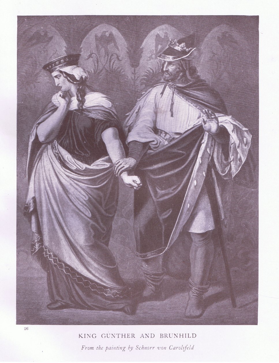 Kong Gunther og Brunhild av Ludwig Schnorr von Carolsfeld