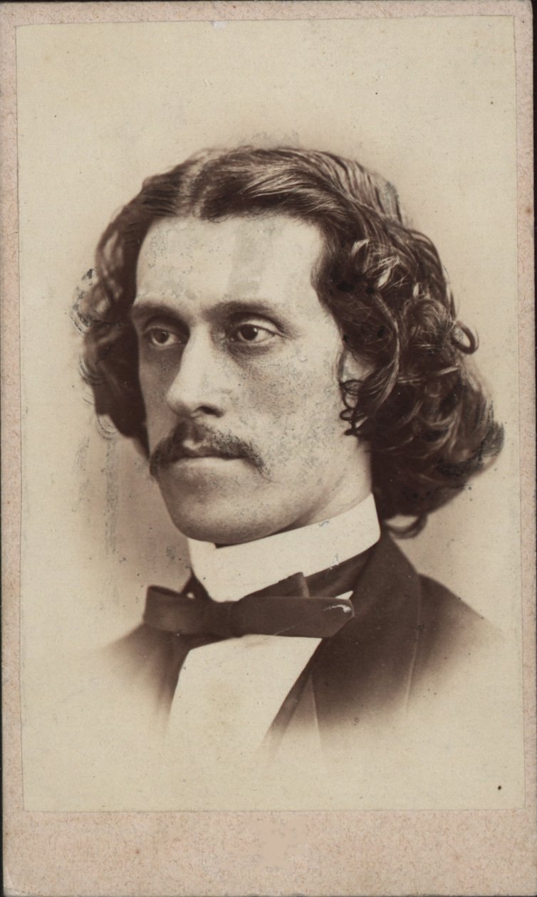 Portrett av komponisten Josef Strauss 1827-1870, ca 1860. av Ludwig Schrank
