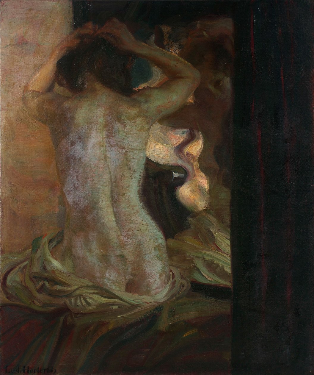 Speilet av Ludwig von Herterich