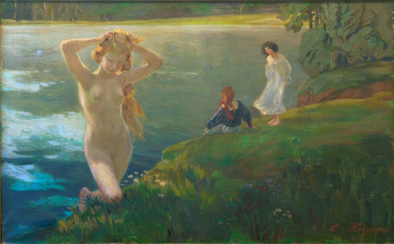 Badende jenter av Ludwig von Hofmann