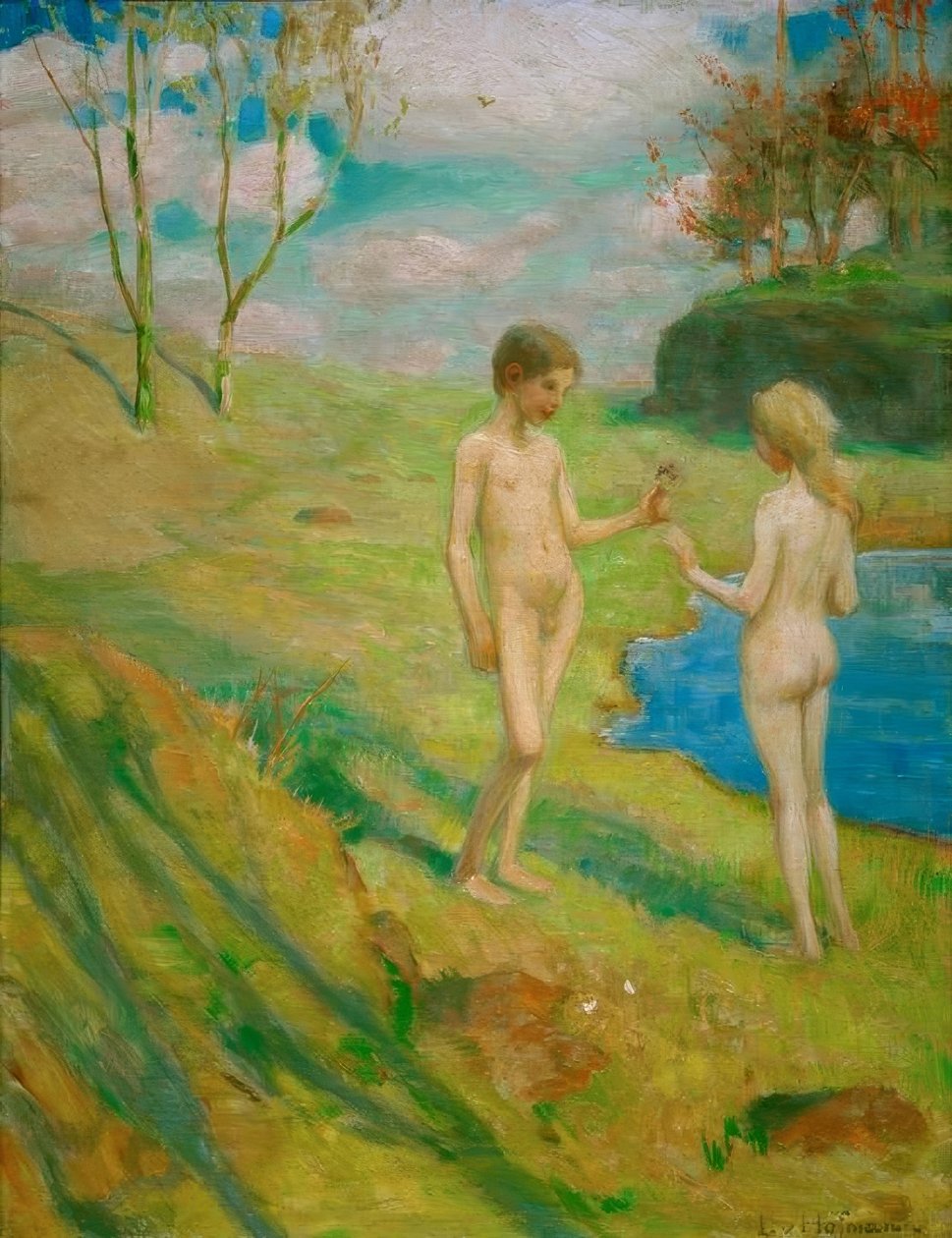 Våroppvåkning av Ludwig von Hofmann