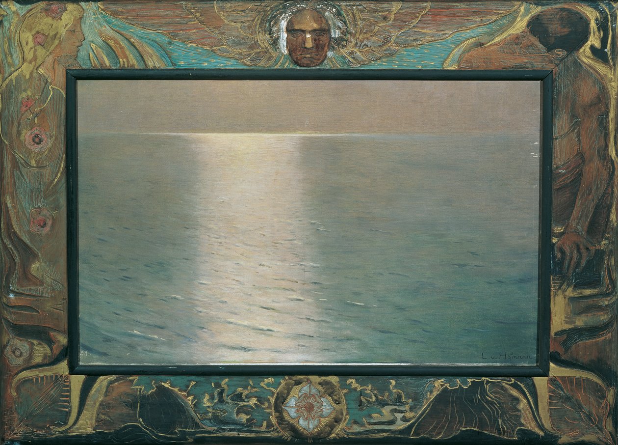 Largo (solnedgang), ca. 1898 (olje på lerret) av Ludwig von Hofmann