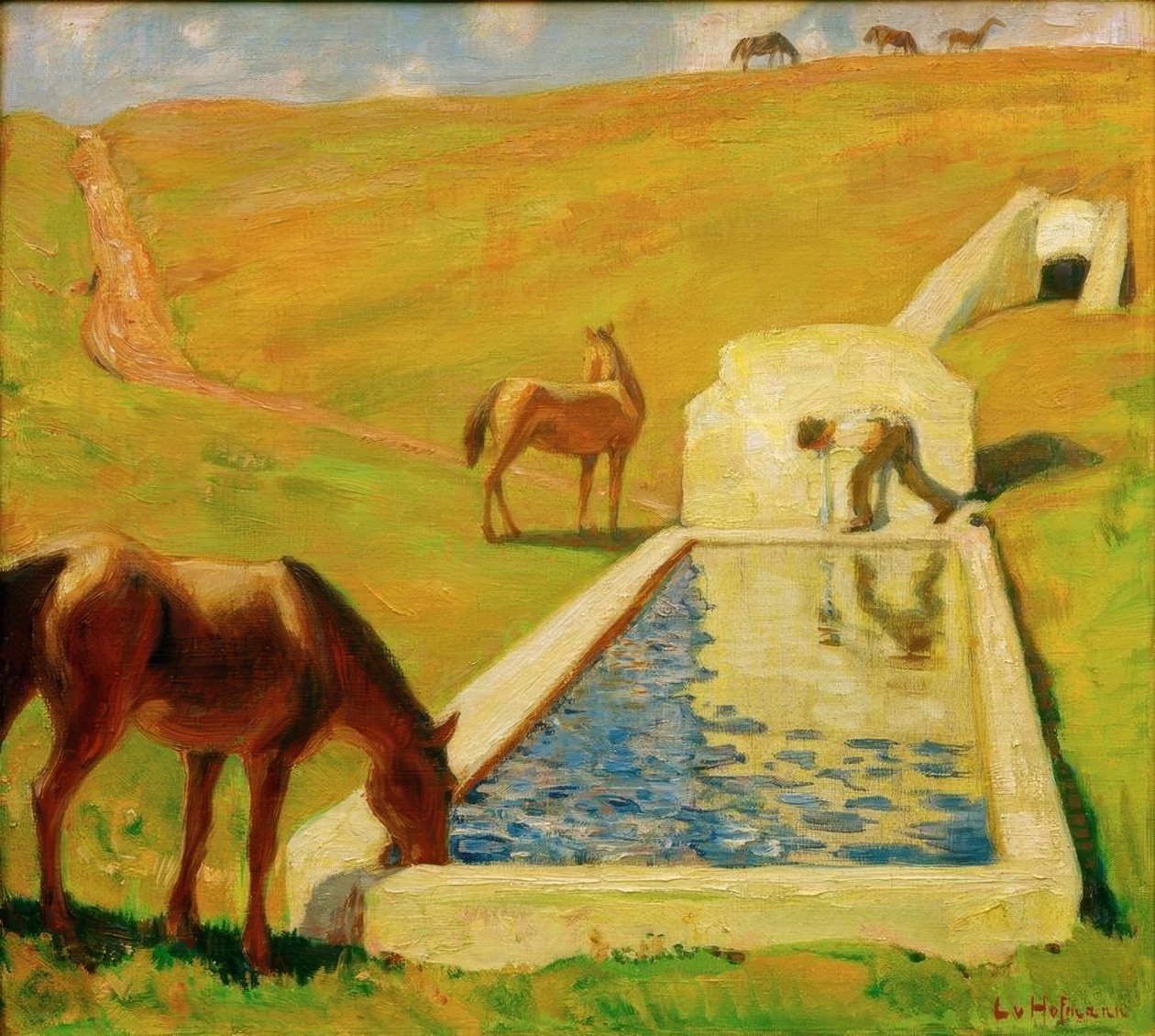 Potions i den romerske Campagna av Ludwig von Hofmann