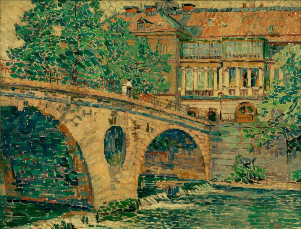 Weimar slottsbro av Ludwig von Hofmann