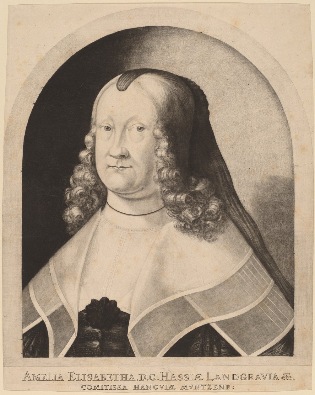 Amelia Elizabeth, grevinne av Hessen av Ludwig von Siegen