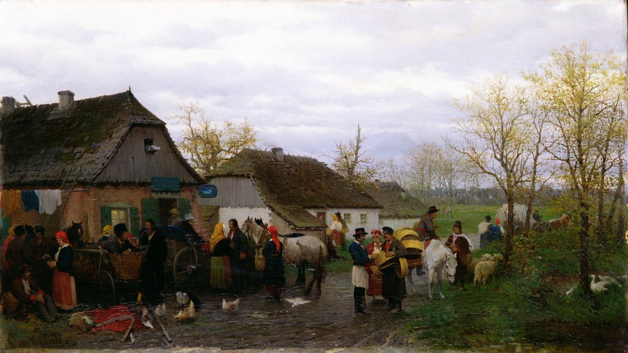 I en liten by, ca. 1880 av Ludwik Kurella
