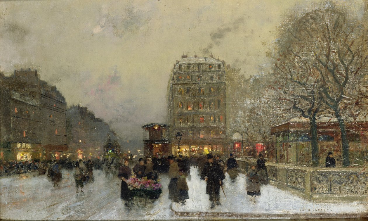 Paris Street Scene av Luigi Loir